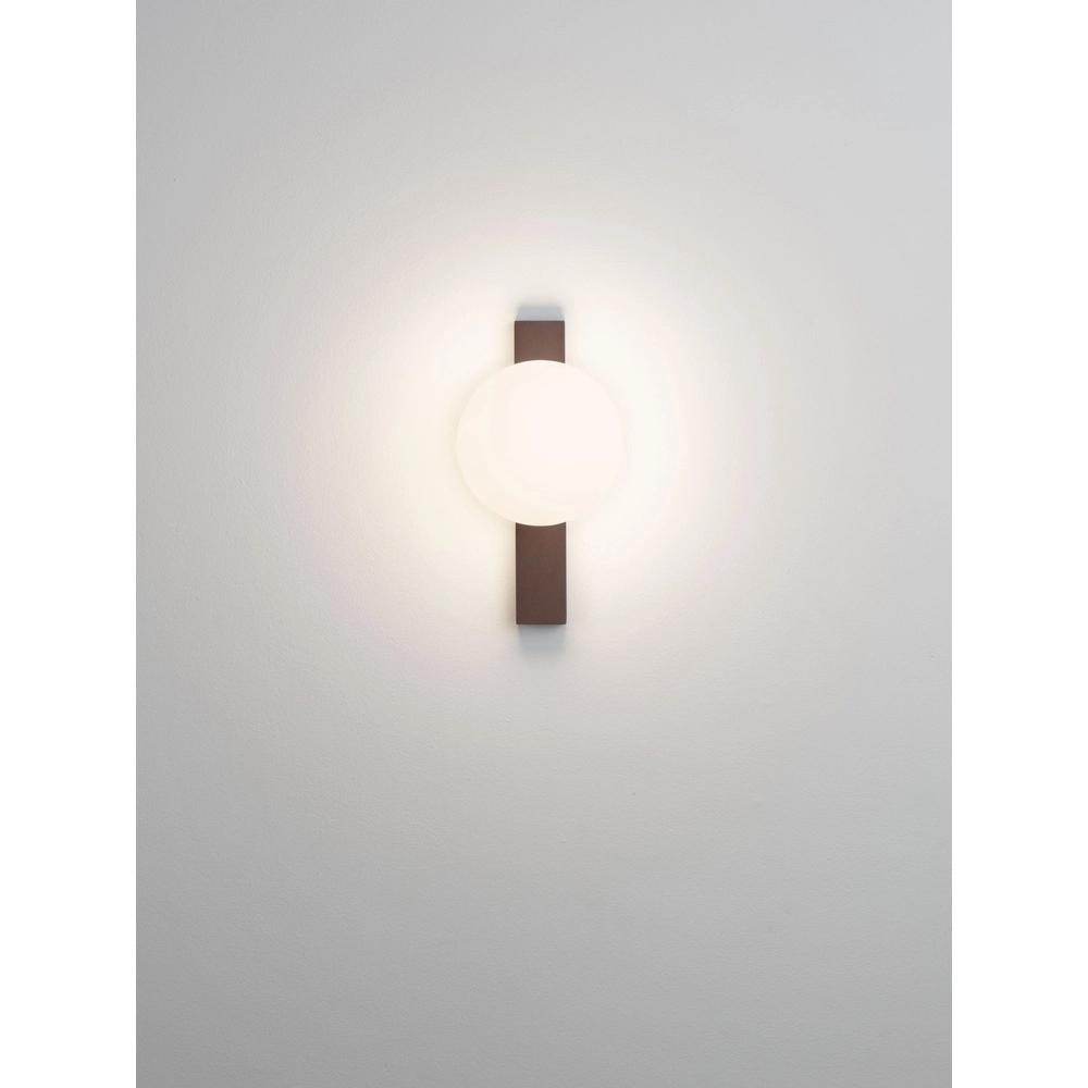 Lampe murale unique Remi Brun rouille avec une ampoule blanche Lyora 5212017494481
