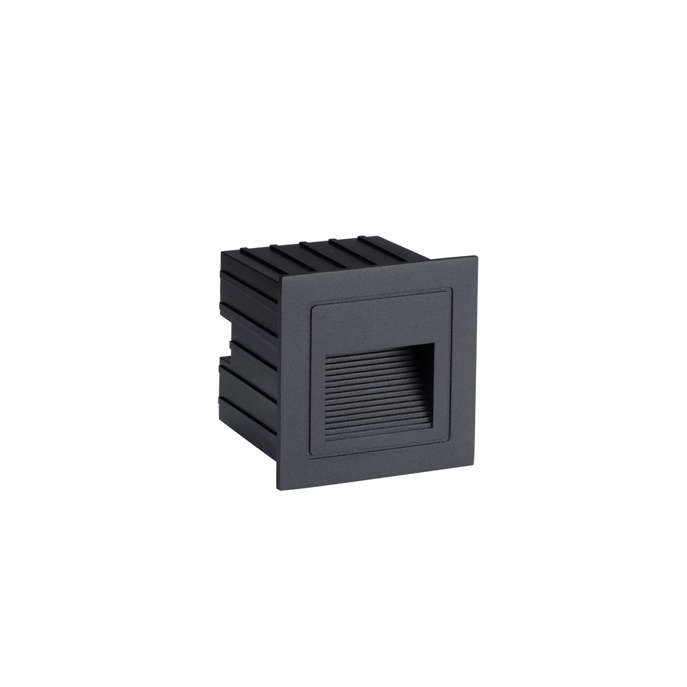 Luminaire encastré carré Polka noir Lyora 5212017453198