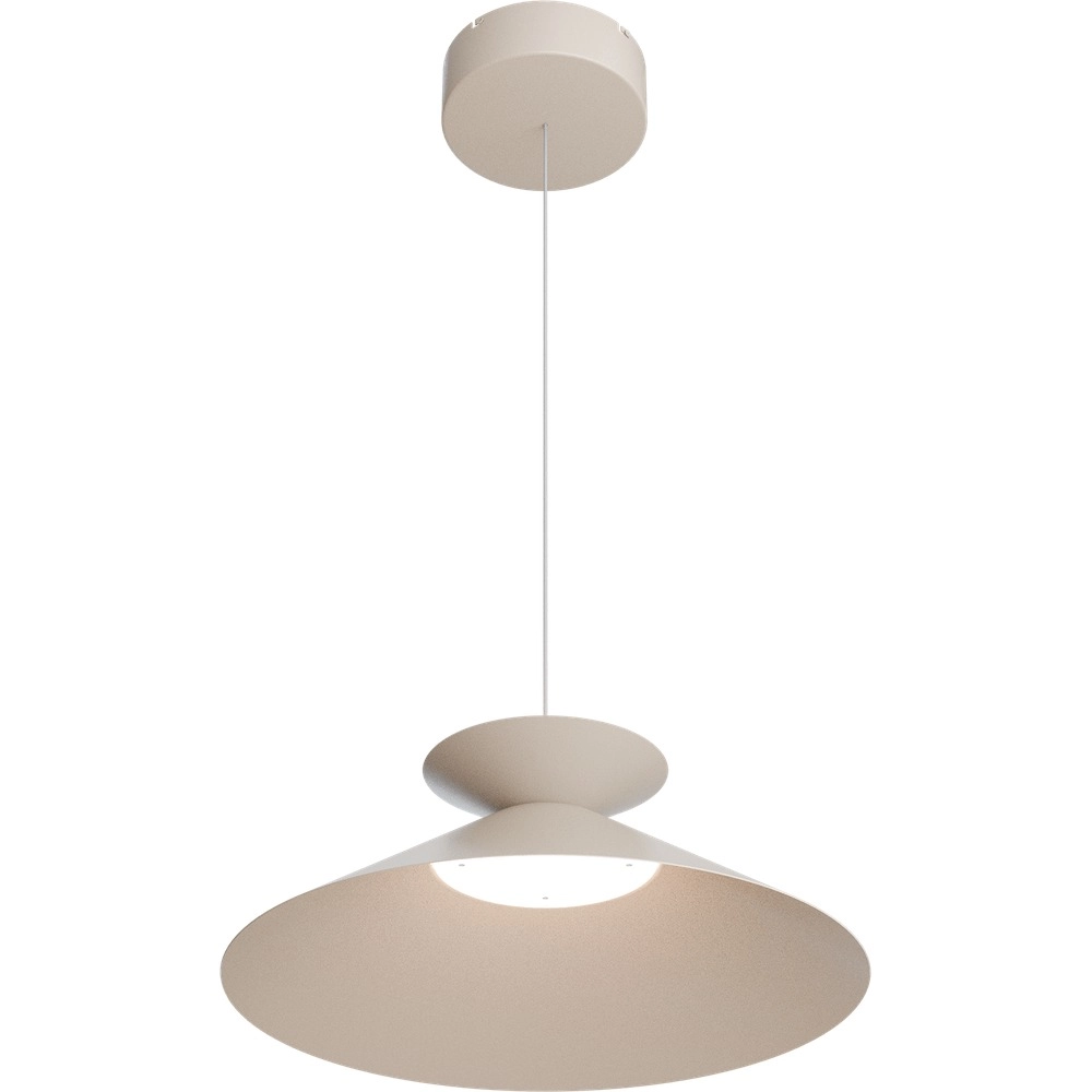 Lampe suspendue Ceppo Terra beige Ø 45cm avec éclairage