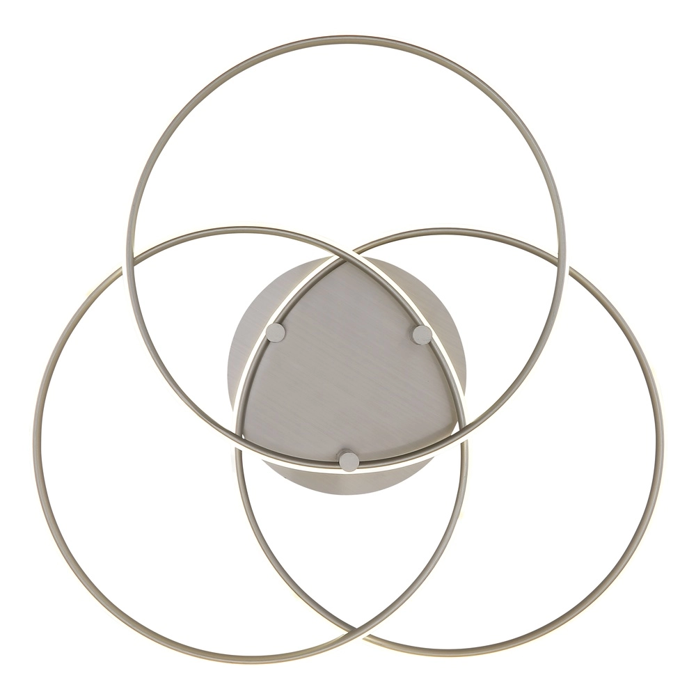 Lampe de plafond à design Kombos nickel Globo 9007371533473