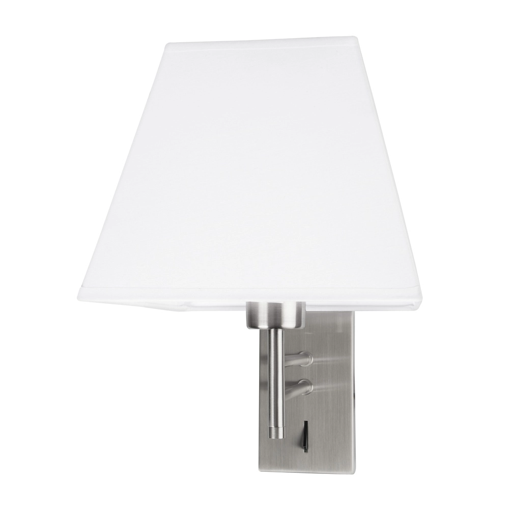 Applique murale Logan blanc avec chrome Lyora 5212017411020