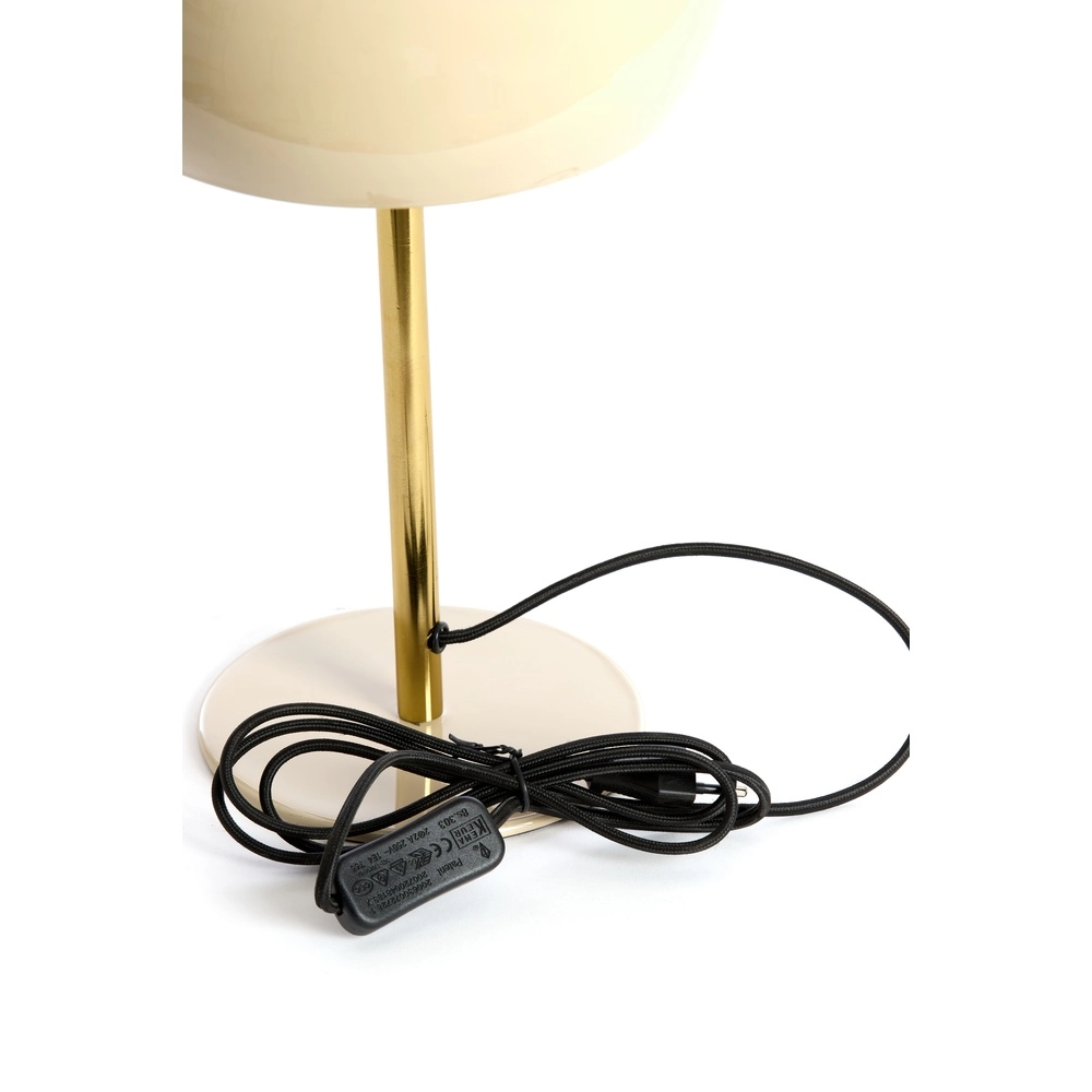 Lampe de table Surin Ø 22cm - gris brillant avec or Light & Living 8717807740924