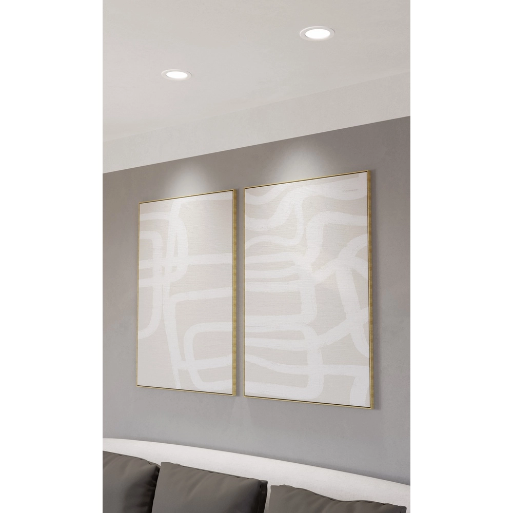 Lampe encastrée IP44 Fueva 6-Z Zigbee - blanc - Ø 12 cm Eglo 9008606331000