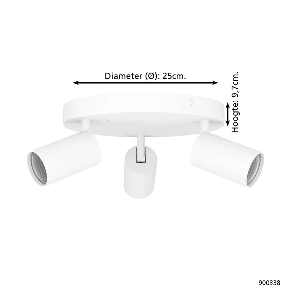 Plafonnier Zigbee Telimbela-Z Ø 25cm blanc Eglo 9008606239962
