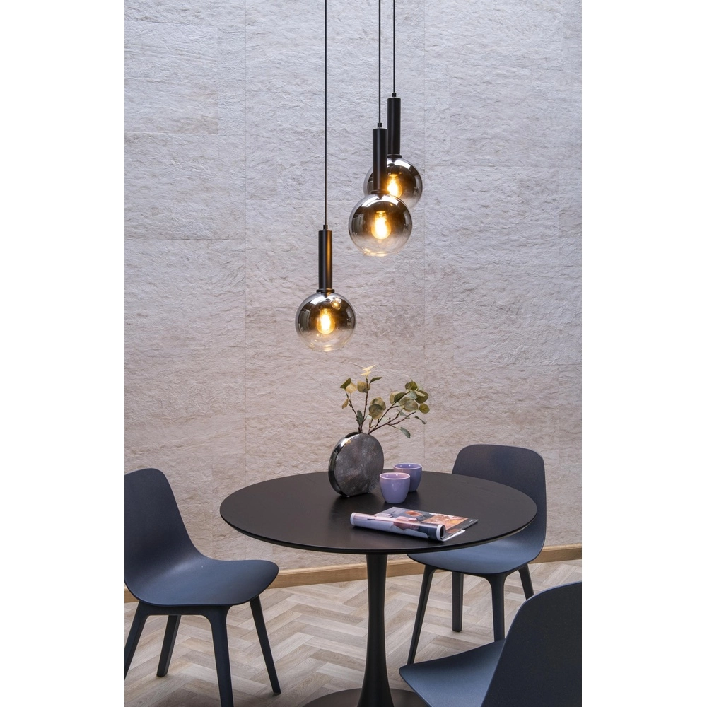 Lampe suspendue Marius Noir à 3 lumières Lucide 5411212452238