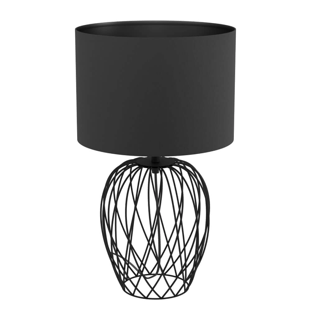 Lampe de table en fil Nimlet avec capote anthracite Lampe de table en fil Nimlet avec capote anthracite
