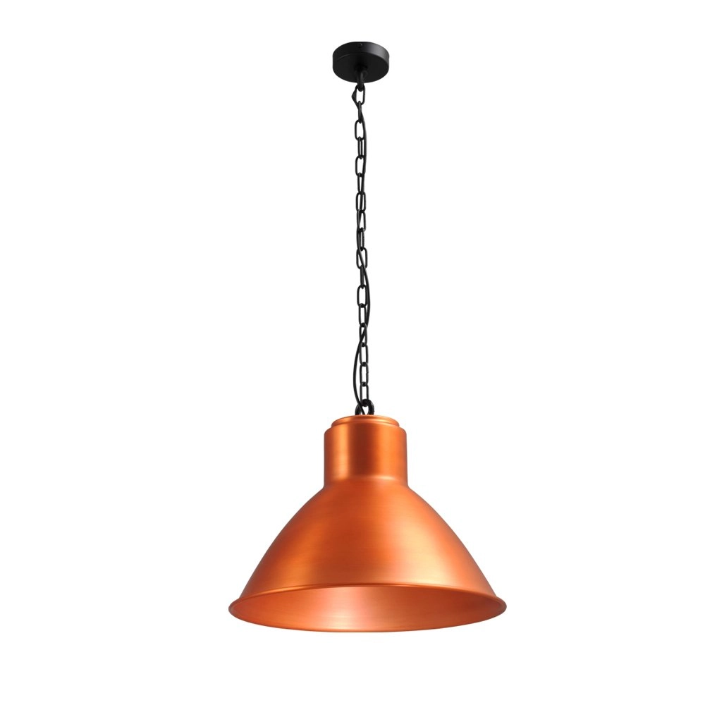 Lampe à suspension Industria 44 44cm cuivre rouge avec noir Lampe à suspension Industria 44 44cm cuivre rouge avec noir