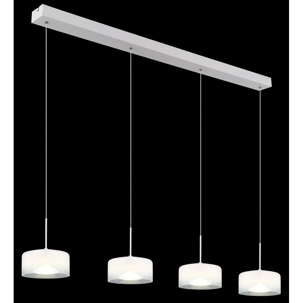 Lampe pendante de conception Belinda Blanc à 4 lumières Globo 9007371533299