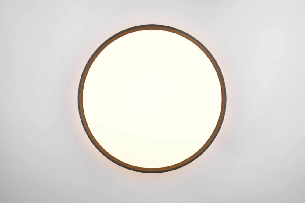 Plafonnier noir Spacy avec télécommande Trio 4017807612943