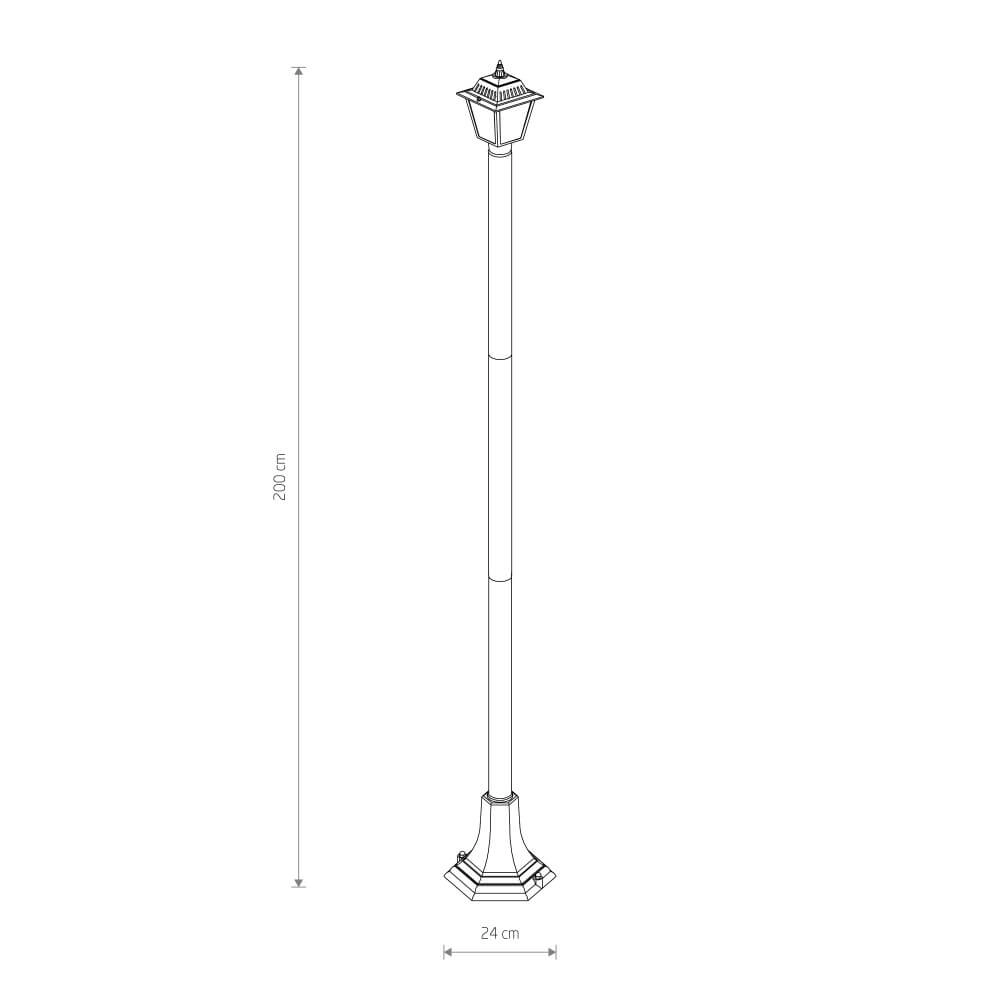 Lampe de jardin sur pied Ana 2m Lyora 5903139105026