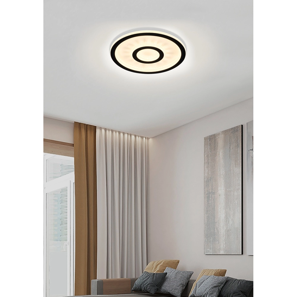 Plafonnier Roundel noir Searchlight 5053423299556