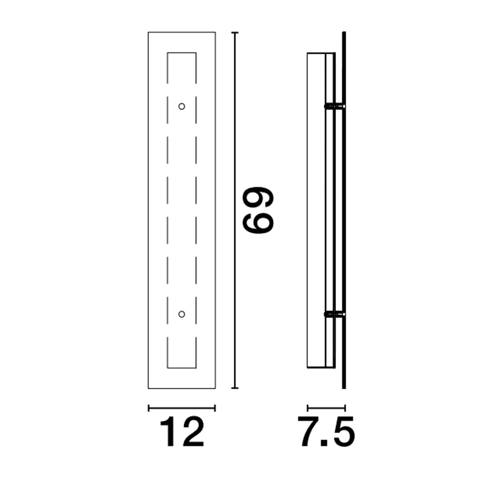 Applique murale design Pauline Argent avec verre Lyora 5212017445414