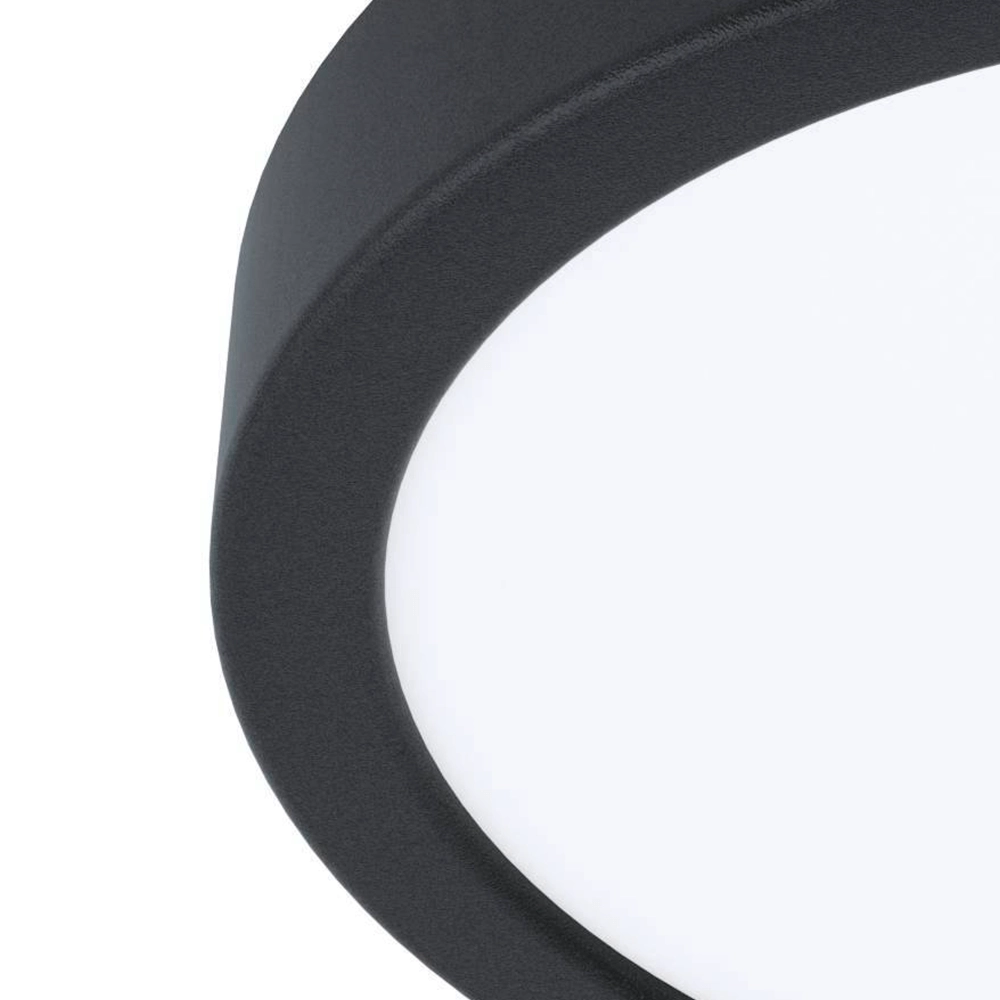 Plafonnier LED Argolis 2 IP44 noir Eglo 9008606232635