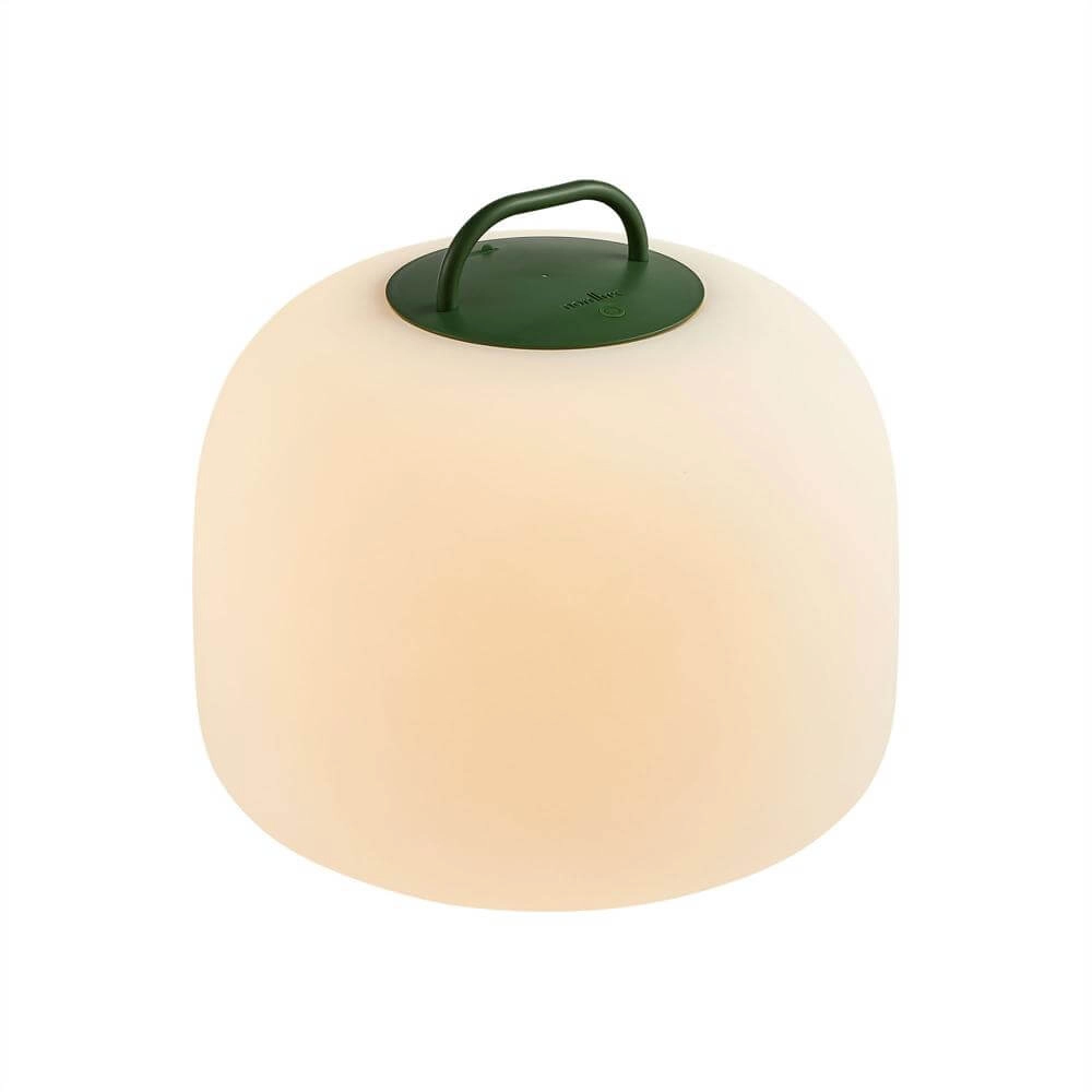 Lampe de table Kettle To-Go rechargeable blanc avec vert Ø 36cm