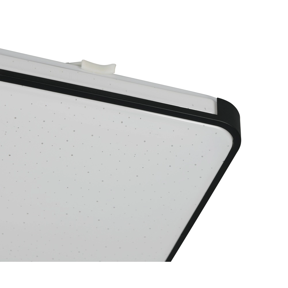 Lampe de plafond Relus Carré noir 37 x 37 cm Trio 4017807704723