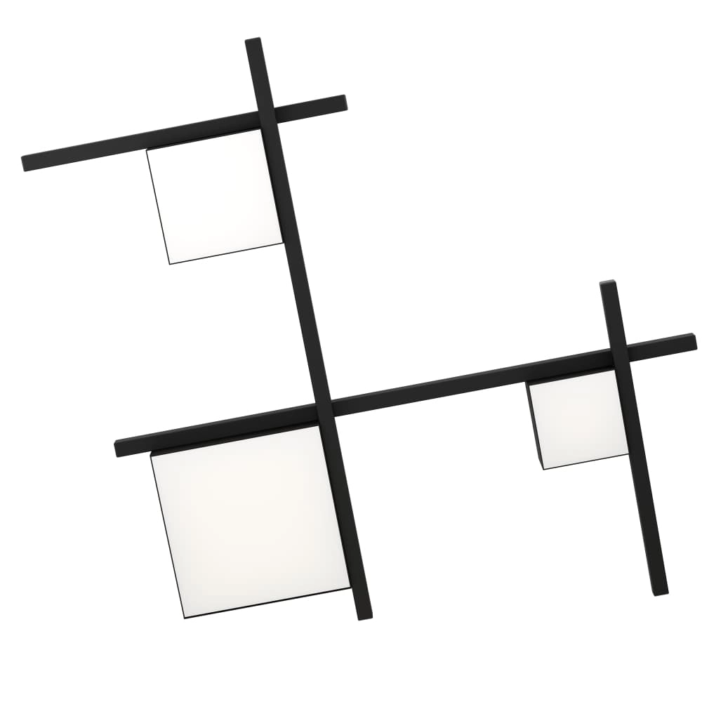 Plafonnier LED Viareggio noir Stars of Light 9002759396893