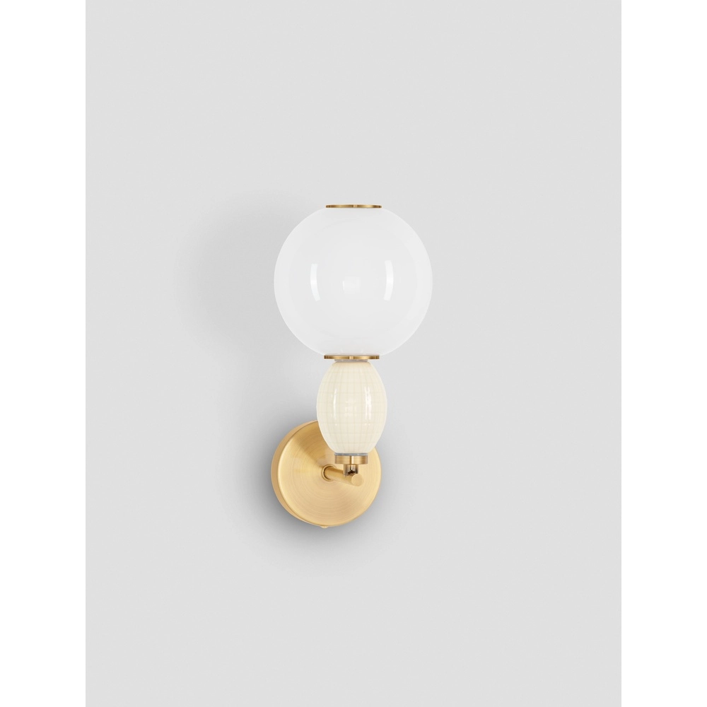 Applique murale Obrie Or avec blanc Lyora 5212017484215