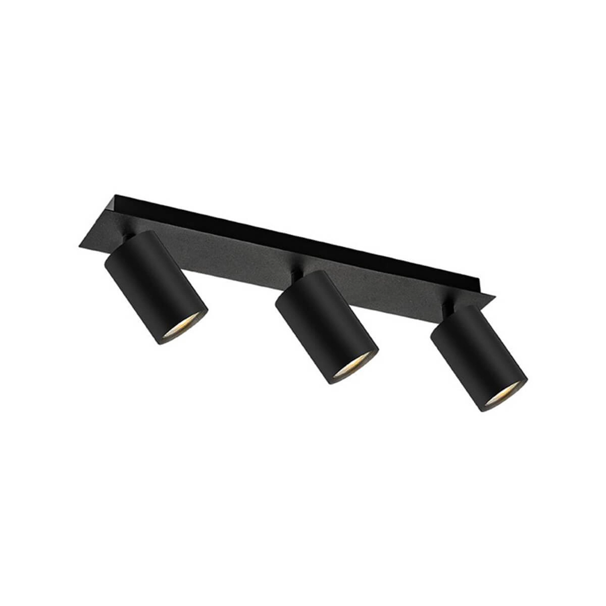 Spot en saillie noir Ferroli 3 lumières