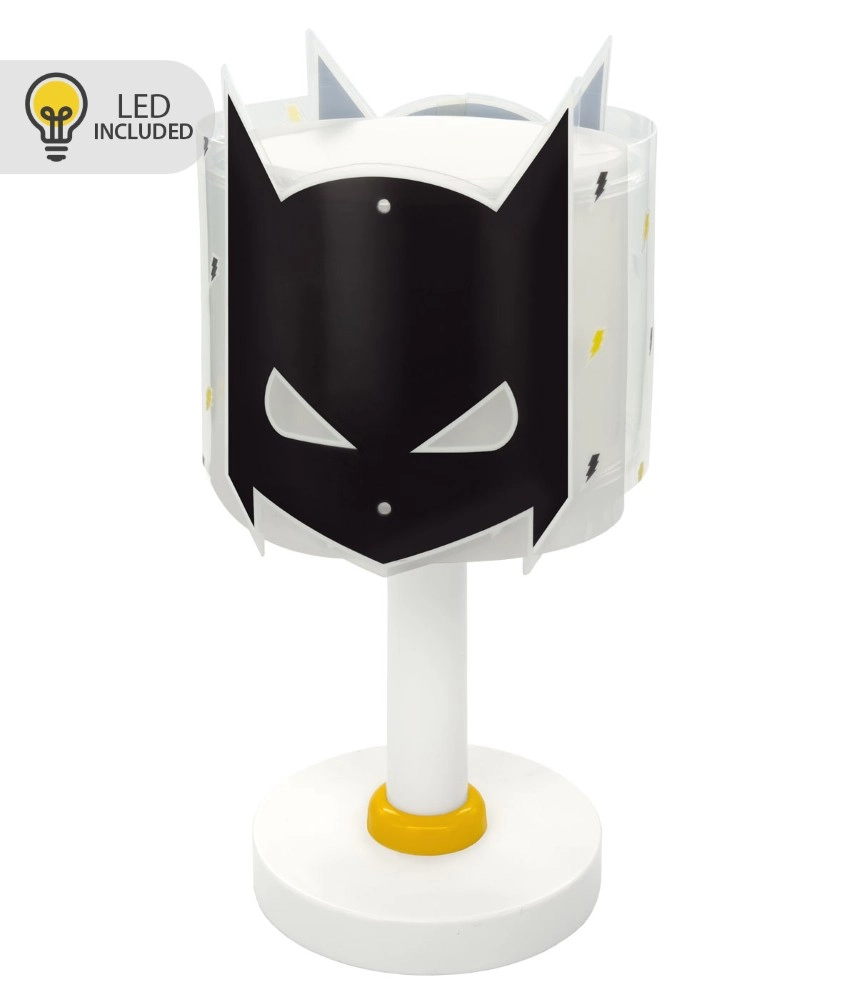 Lampe de table pour chambre d’enfant Hero Lueur noire dans le noir Lampe de table pour chambre d’enfant Hero Lueur noire dans le noir
