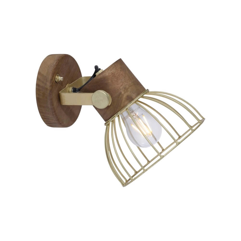 Applique Alami laiton marron Just Light 4043689976217