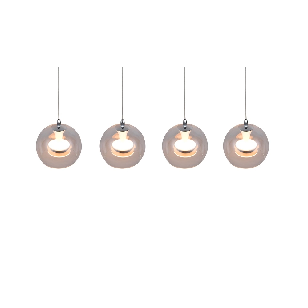 Suspension Flynt Chrome à 4 lumières Trio 4017807671018