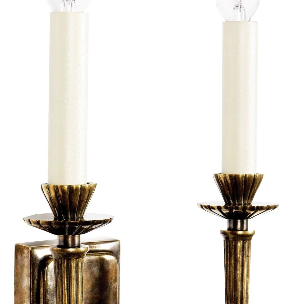 Chandelier antique Hampton 2 lumières - cuivre antique (ant) Limehouse