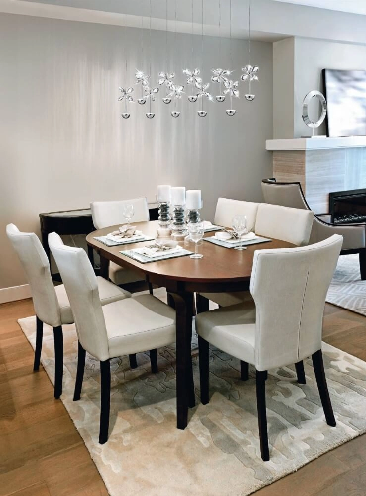 Lampe suspendue unique Pianopoli fleurs chromées Stars of Light 9002759936631