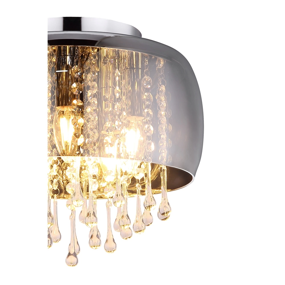 Lampe de plafond Kalla Ø 35cm chromé Globo 9007371388707