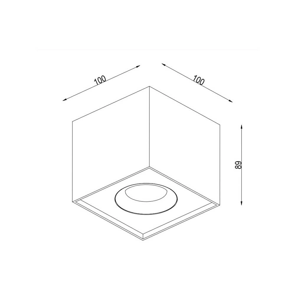 Spot de plafond led Iblocc blanc Lyora 4255805301418