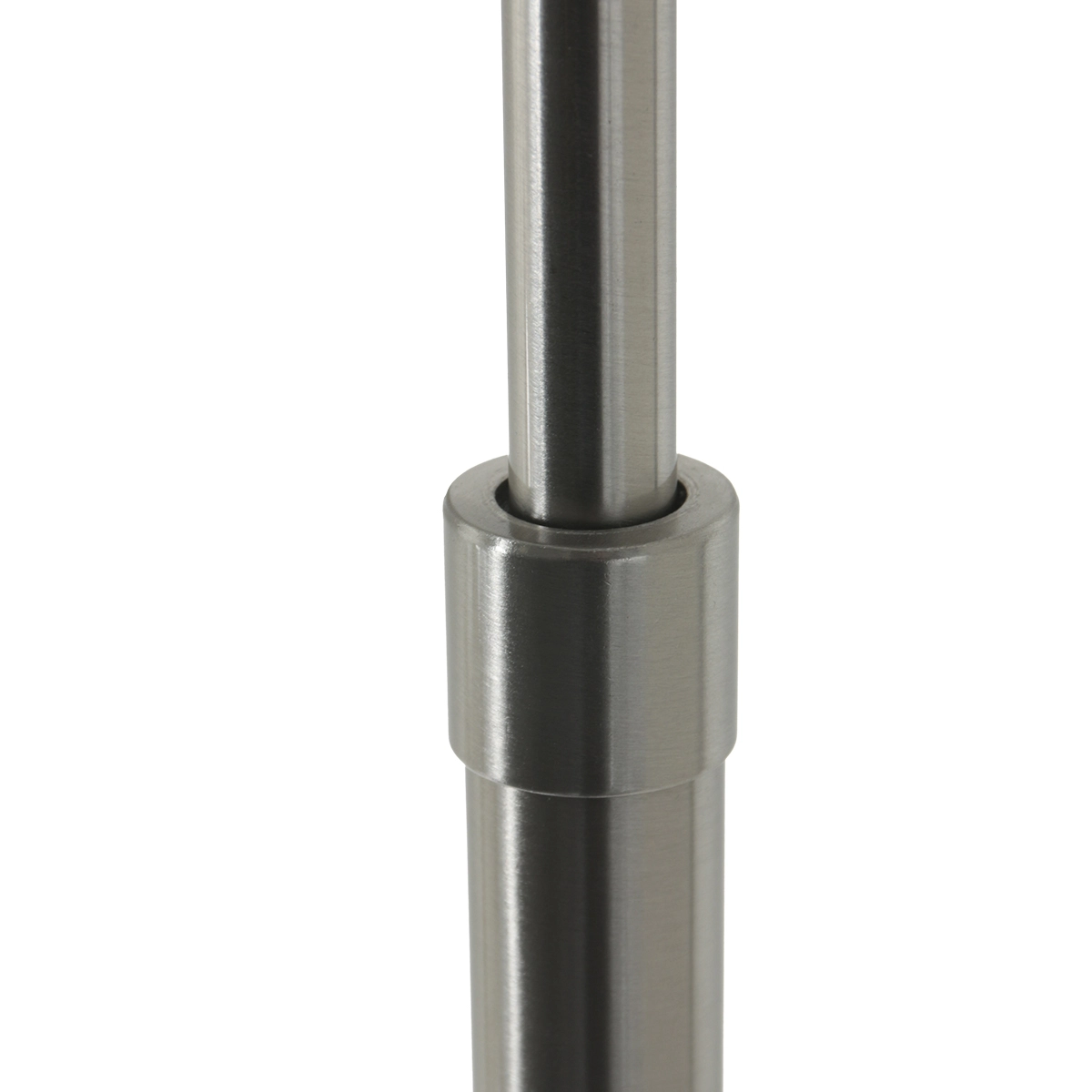 Lampe de lecture au sol Prestige Chic Acier inoxydable avec abat-jour en lin blanc 40 cm Steinhauer 8712746145724