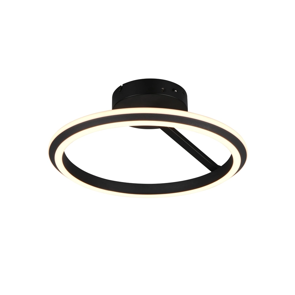 Plafonnier rond Amador noir