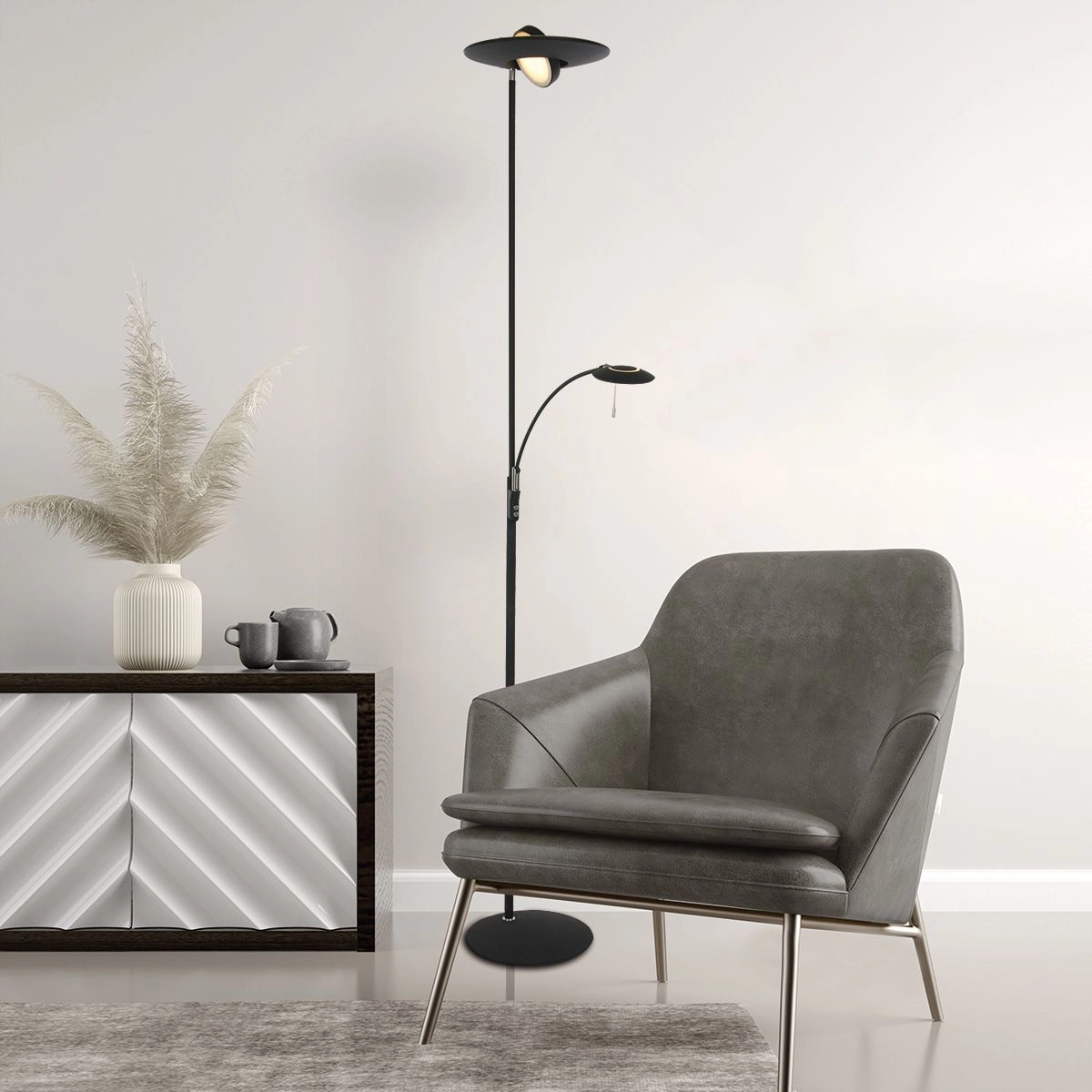 Lampe de lecture Zenith LED noir Steinhauer 8712746113396