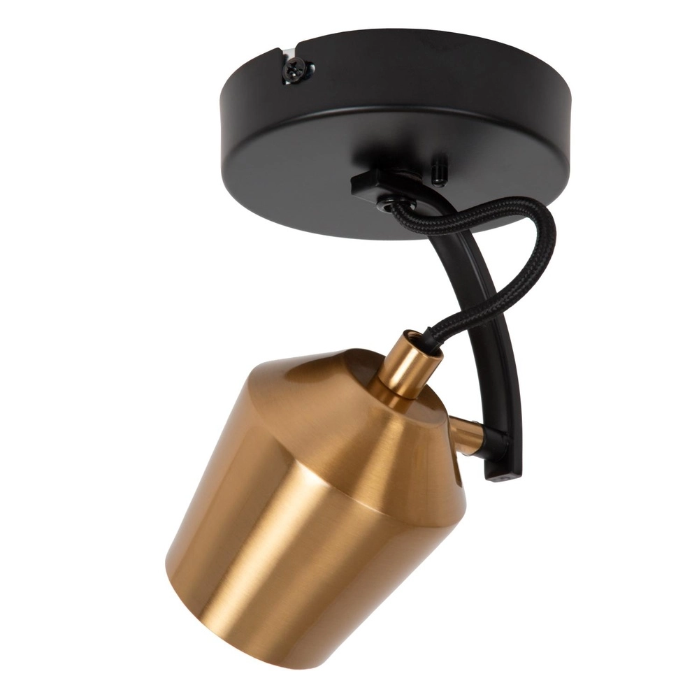 Lampe de plafond Emile noir avec or Lucide 5411212510075