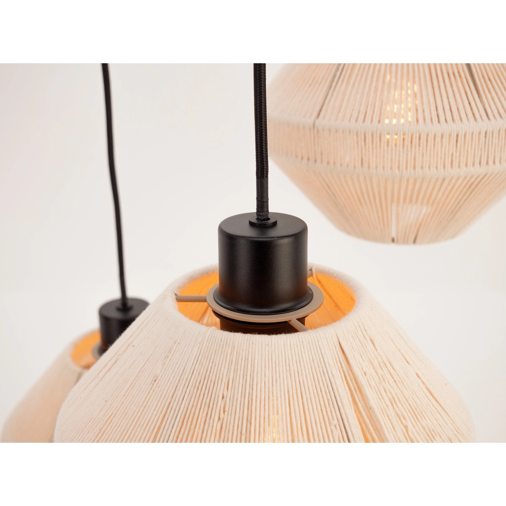Lampe suspendue à corde Midsumer 3x Ø 22cm Eglo 9002759440015