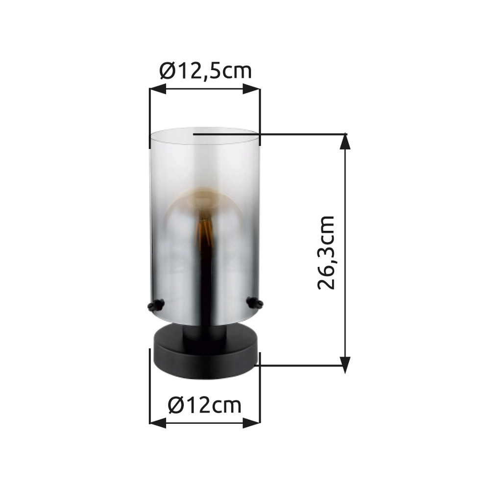 Lampe de table Florentina Design noir Globo 9007371458141
