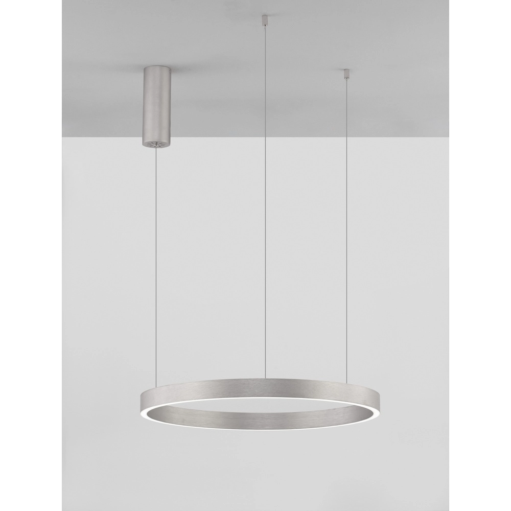 Suspension design Elowen gris argenté Ø 60cm Lyora 5212017439079