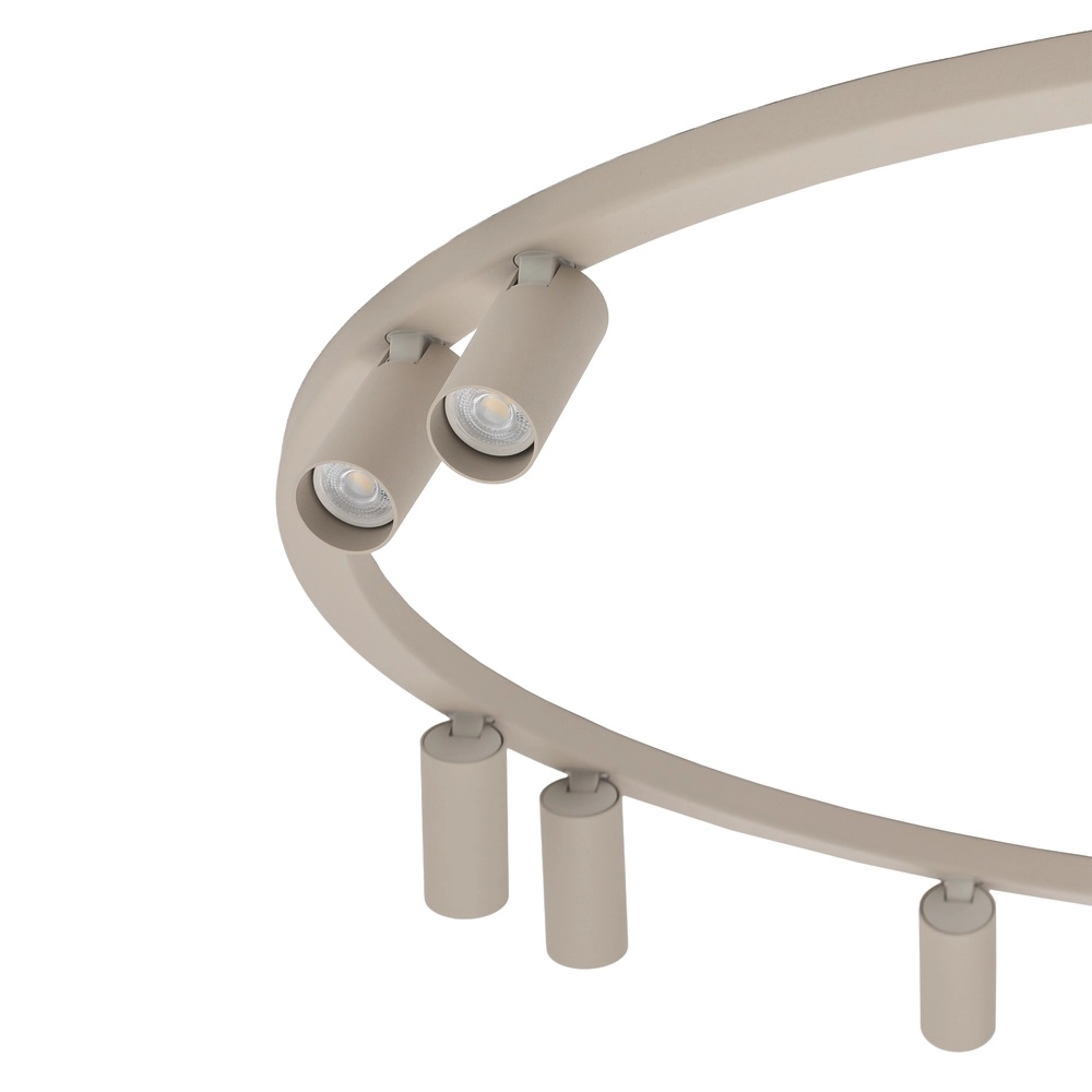 Projecteurs circulaires montés en surface Fourty 9x GU10 - beige Lyora 5903139119542