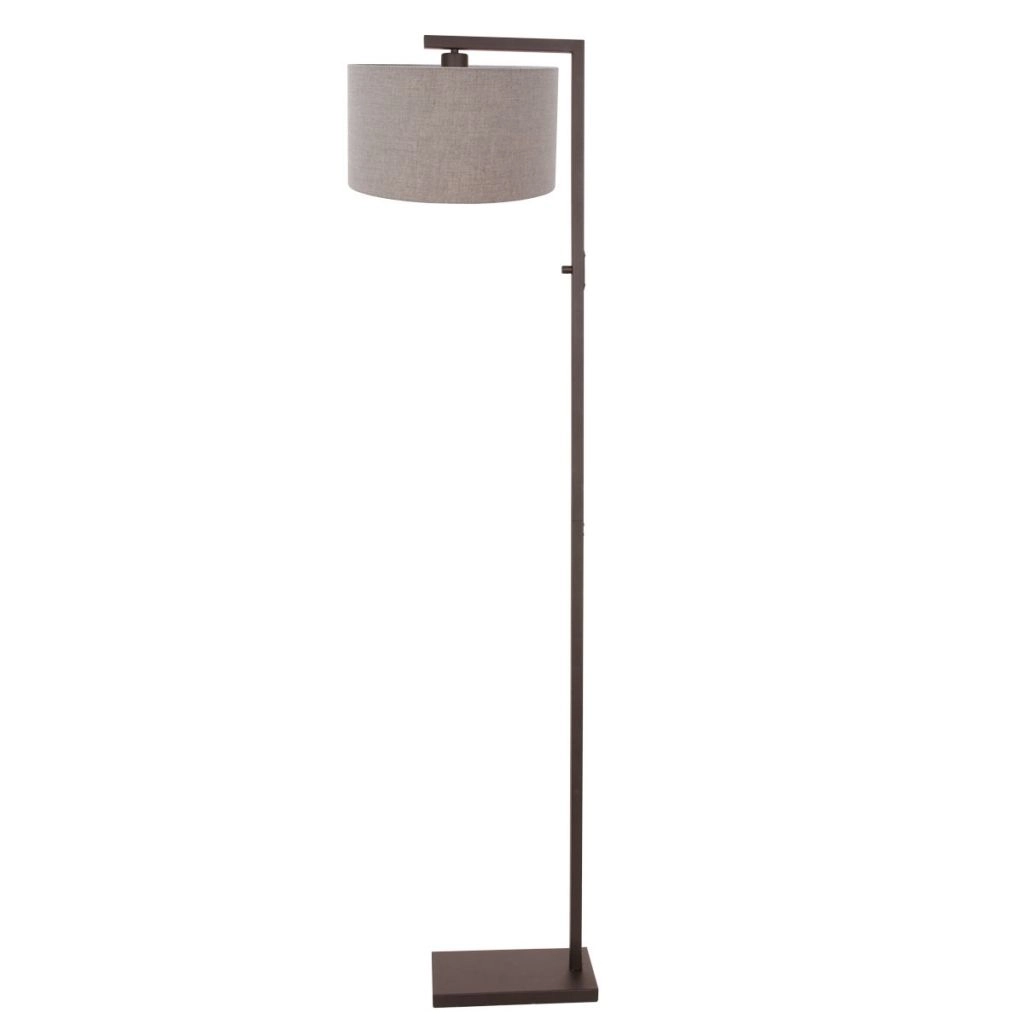 Lampe de pied Stang avec capuche grise