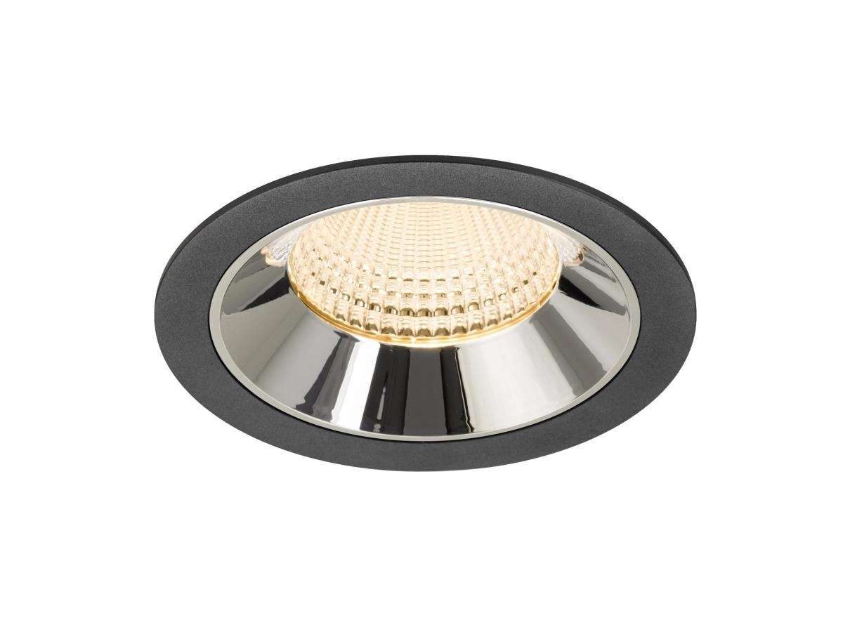 Spot encastré Numinos XL noir/chrome 2700K - 55 deg
