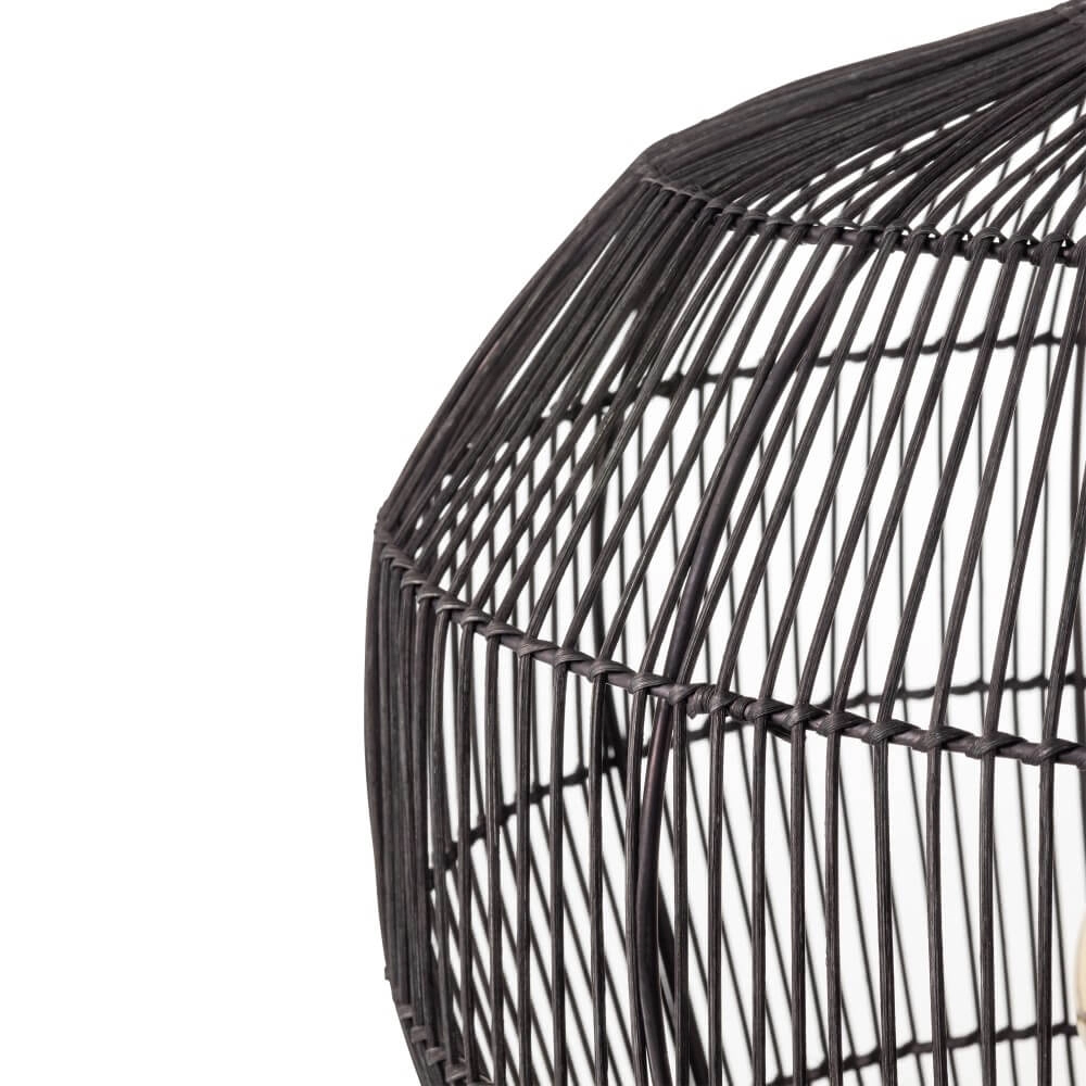 Suspension en rotin Haiti S Ø 43cm noir Lyora 5903139111669