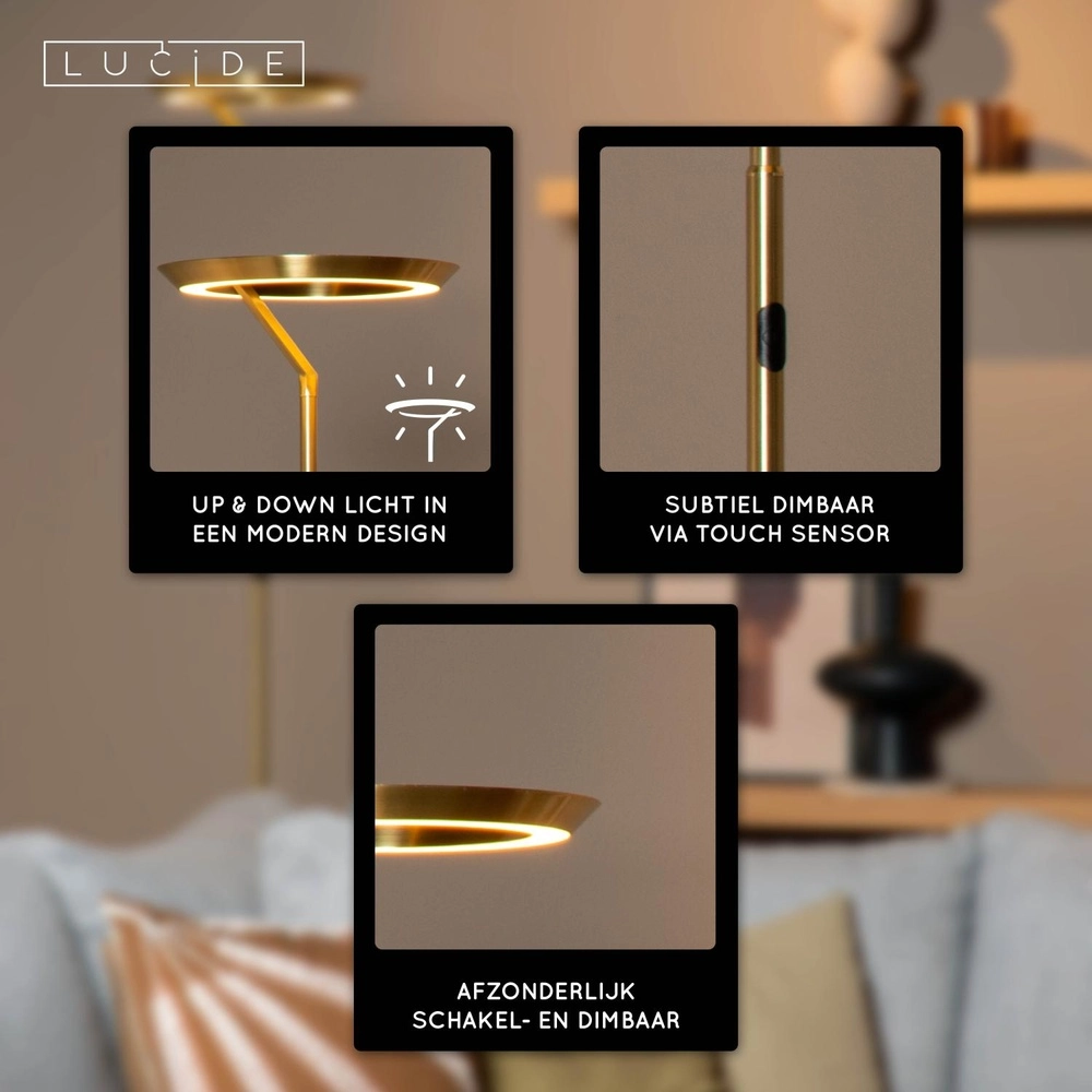 Lampadaire de conception Celeste or Ø 28cm Lucide 5411212031921