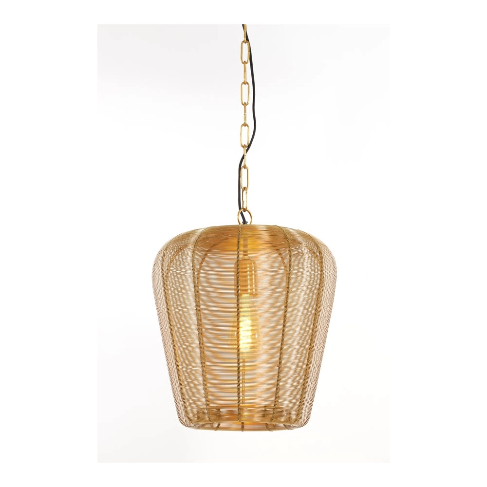 Lampe pendante dorée Adeta Ø 31cm Light & Living 8717807601041