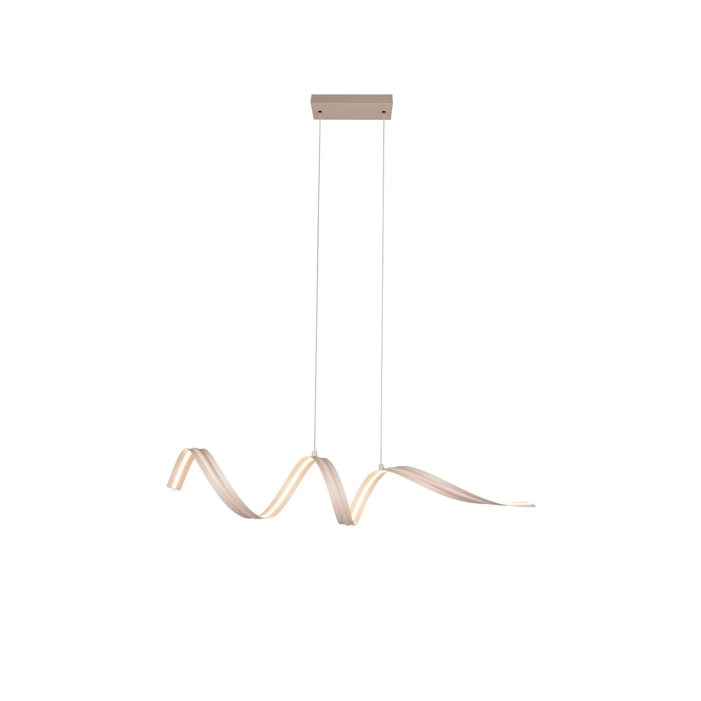 Lampe pendante moderne Tivor brun sable Trio 4017807706314