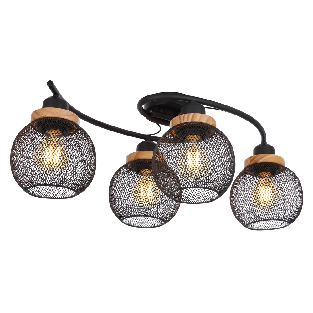 Lampe de plafond Pablo Maille noire