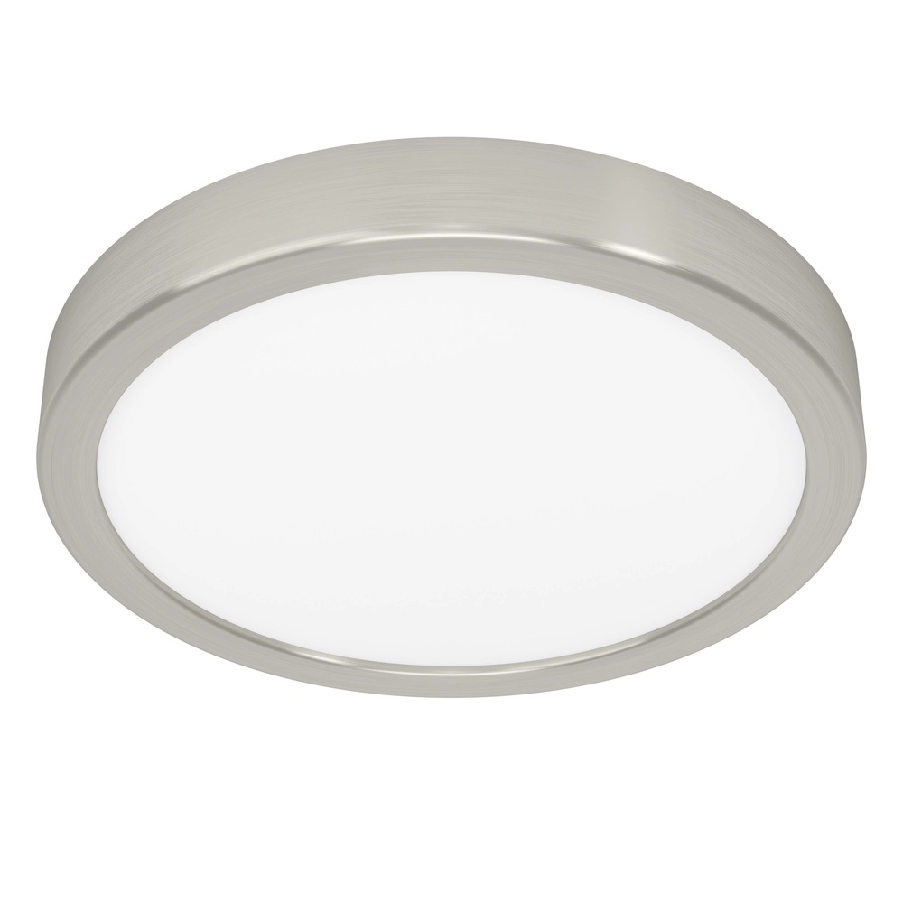 Lumière LED de plafond Fueva 6 rond - acier inoxydable - Ø 21,1 cm