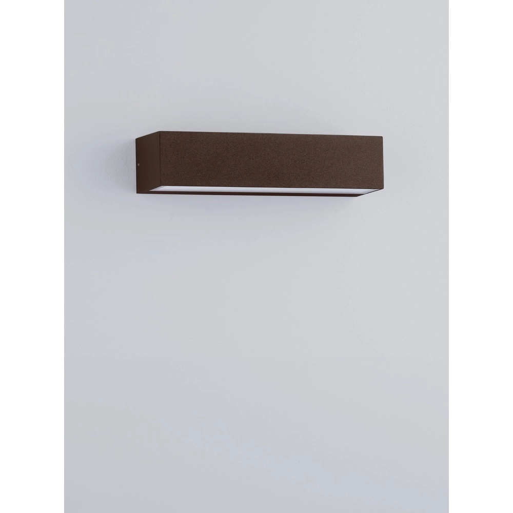 Lampe murale élégante Lane brun rouille 22cm - 21W Lyora 5212017496812