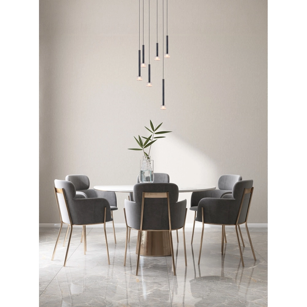 Suspension LED Fabro 6 feux - huile tachetée Masterlight 8718121317069