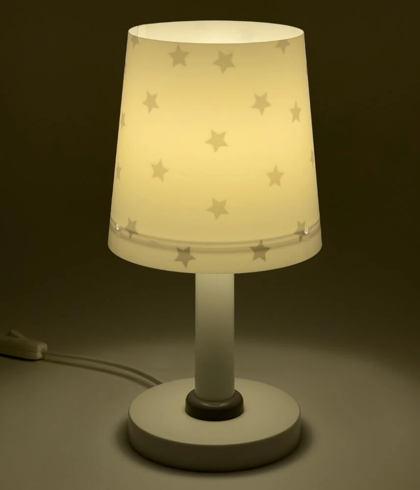 Lampe de table pour chambre d'enfant Star Light gris doux Dalber 8420406001395