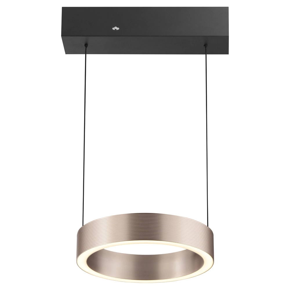 Lampe pendante de conception Axion Noir avec brun