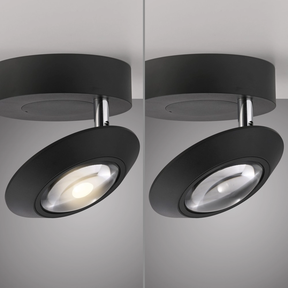 Spot LED au plafond Pure Oculis Black Pearl Paul Neuhaus 4012248397053